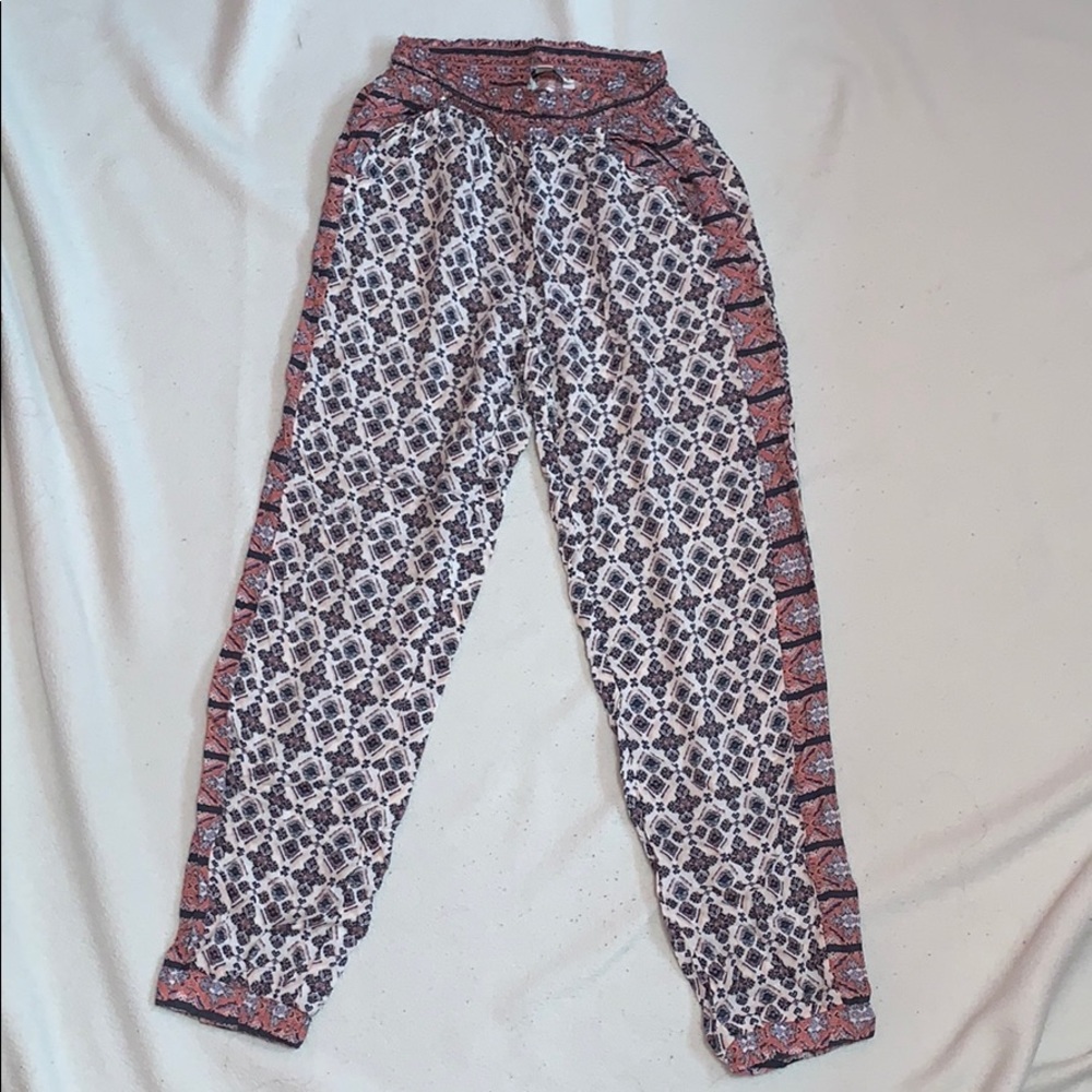 Printed boho joggers